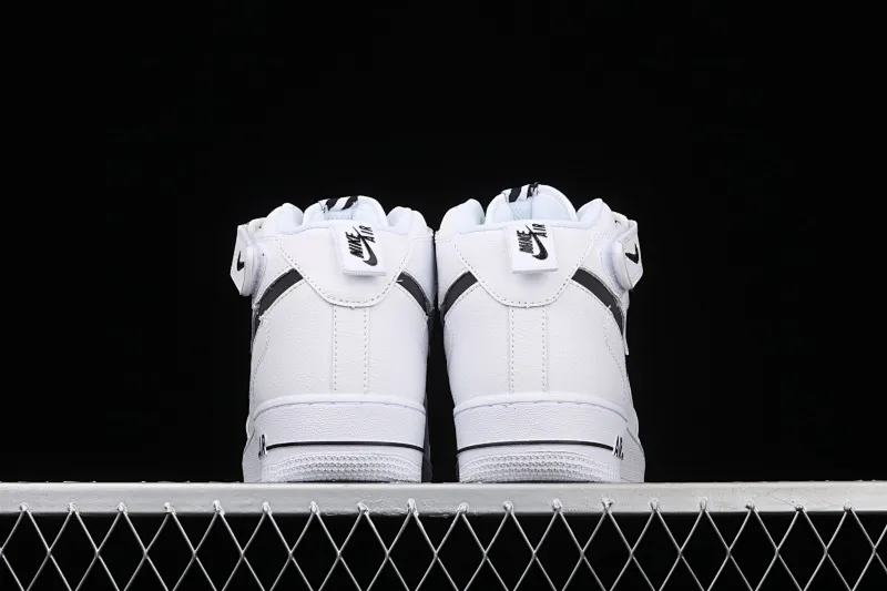 All categories Nk Air Force 1 Air Force series Nk Air Force 1 Mid Air Force mid-top Nk Air Force 1 Mid "Premium" black and white colorful color Air Force One Chinese casual sneakers CV3039-108